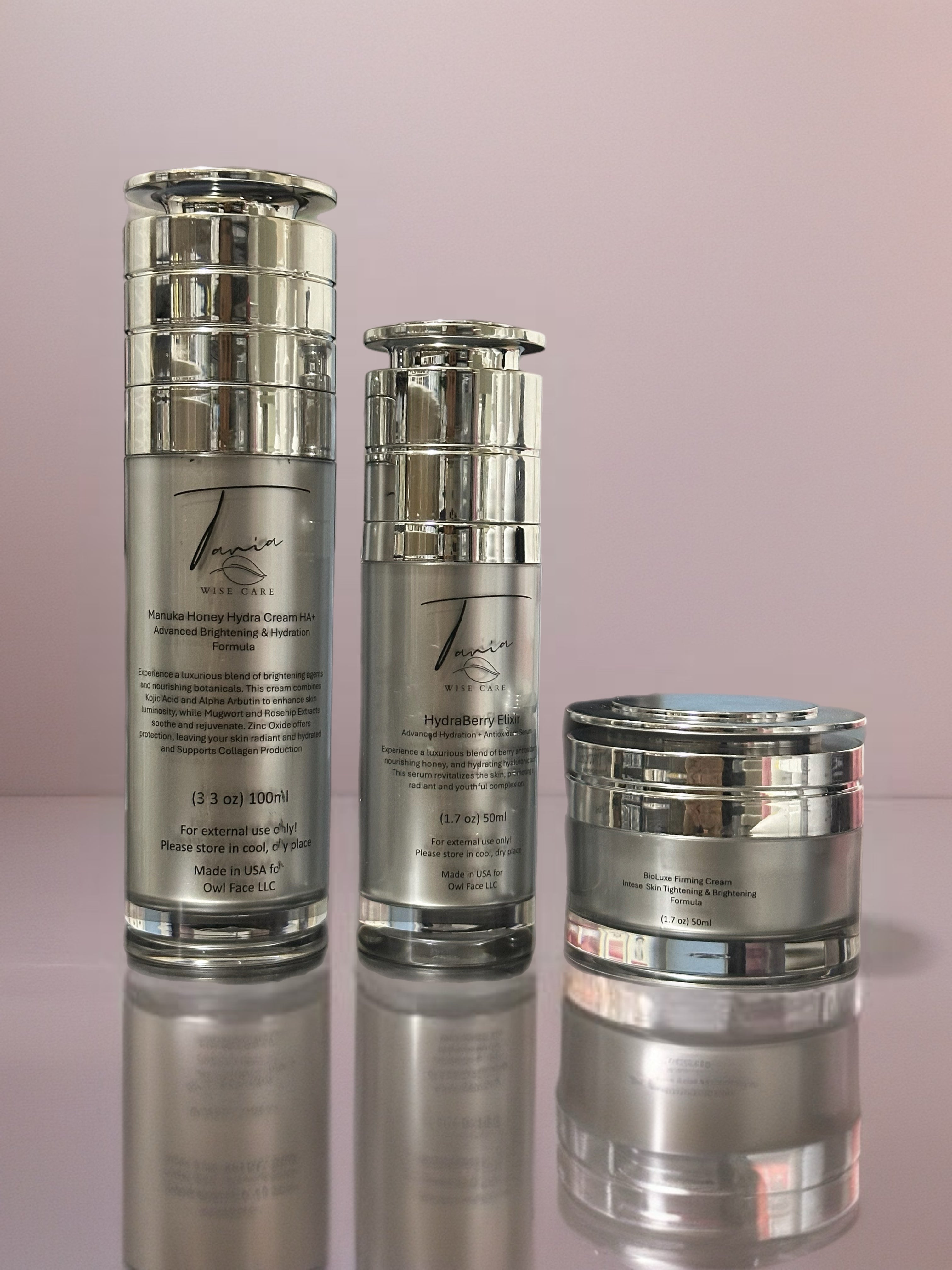 Glow & Renewal Trio/ Hydration, Brightening & Lifting Collection