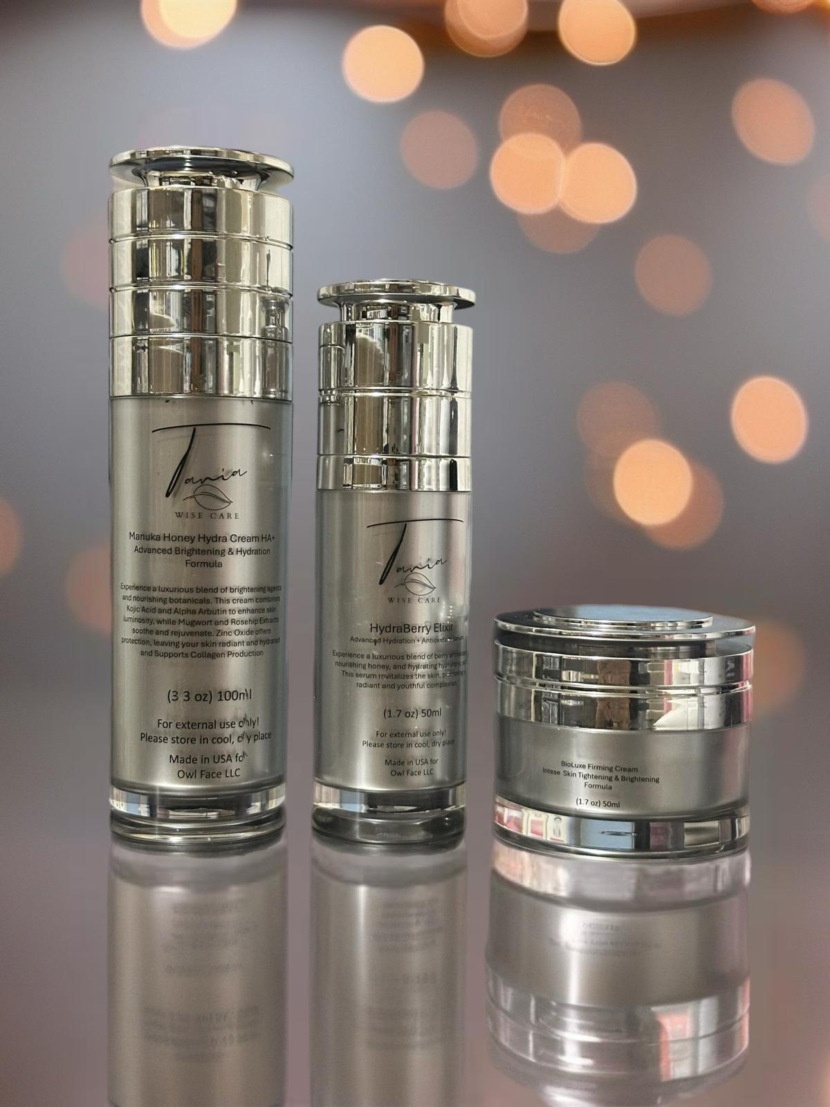 Glow & Renewal Trio/ Hydration, Brightening & Lifting Collection