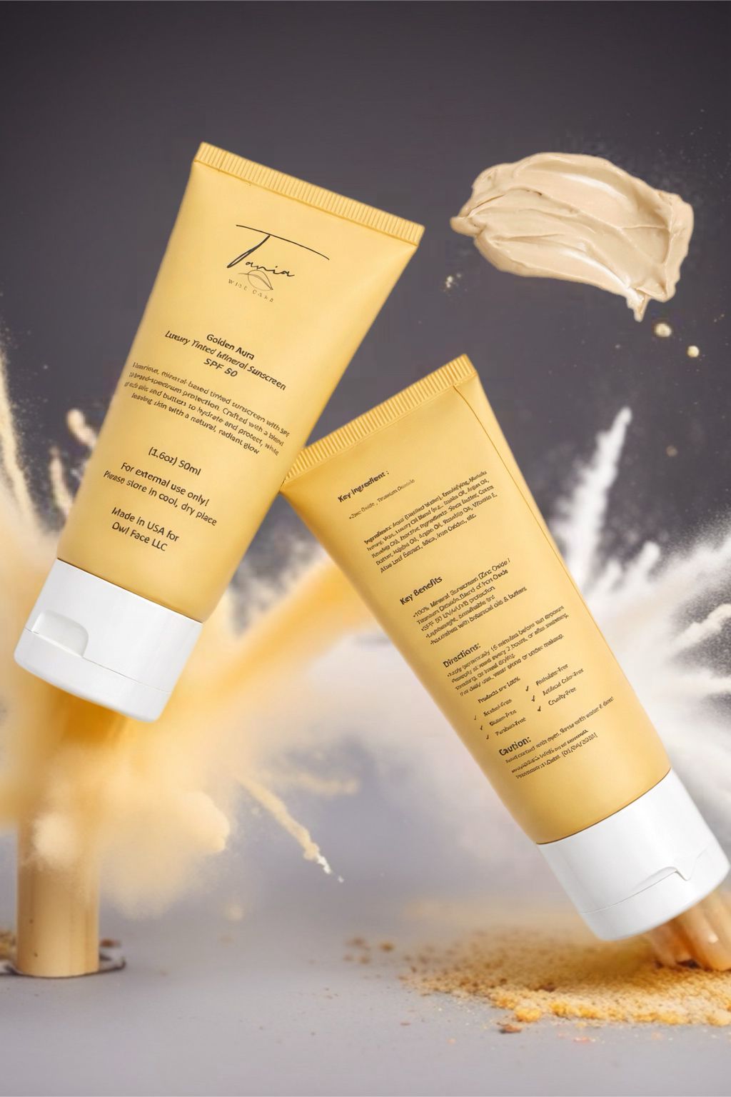 Golden Aura Luxury Tinted Mineral Zinc moisturizer